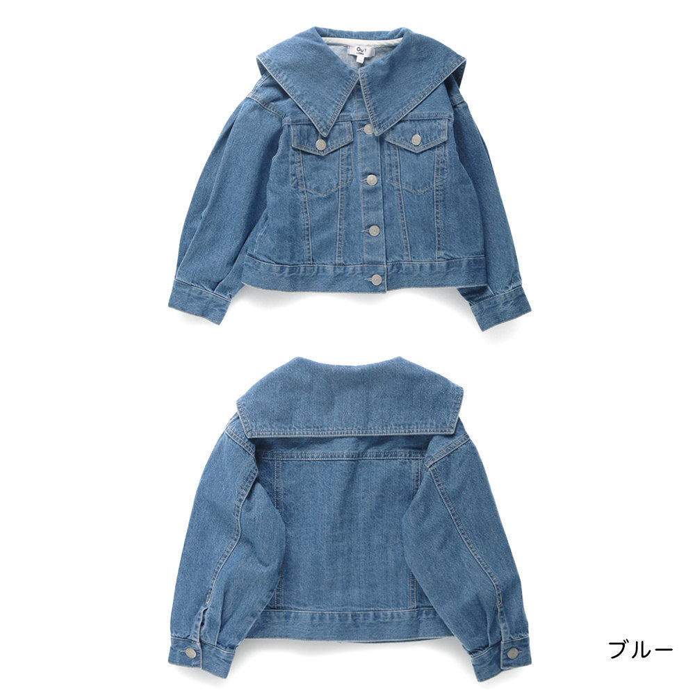 日本童裝 Branshes x Ou? by EDWIN 牛仔外套 90-150m 女童款 冬季 OUTERWEAR