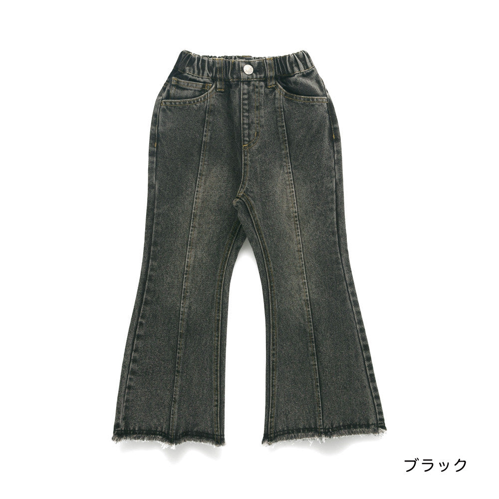 日本童裝 Branshes x Ou? by EDWIN 喇叭牛仔褲 90-150m 女童款 冬季 PANTS