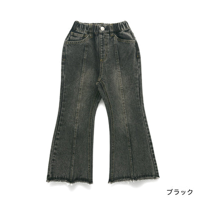 日本童裝 Branshes x Ou? by EDWIN 喇叭牛仔褲 90-150m 女童款 冬季 PANTS