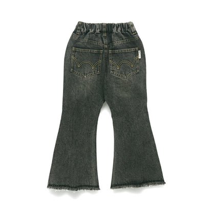 日本童裝 Branshes x Ou? by EDWIN 喇叭牛仔褲 90-150m 女童款 冬季 PANTS