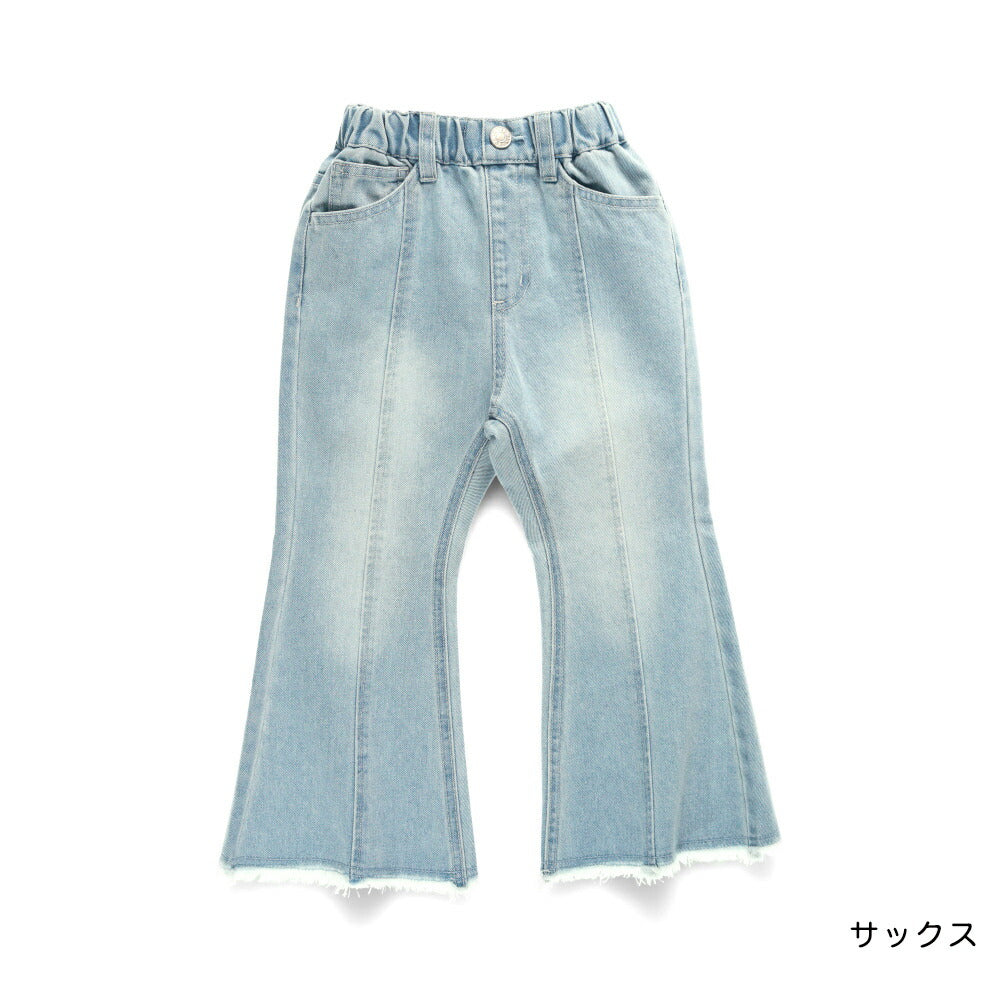 日本童裝 Branshes x Ou? by EDWIN 喇叭牛仔褲 90-150m 女童款 冬季 PANTS