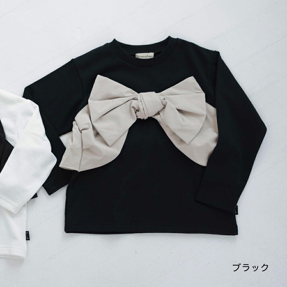 日本童裝 Branshes 【b.+A】金子綾 蝴蝶結上衣 90-150m 女童款 冬季 TOPS