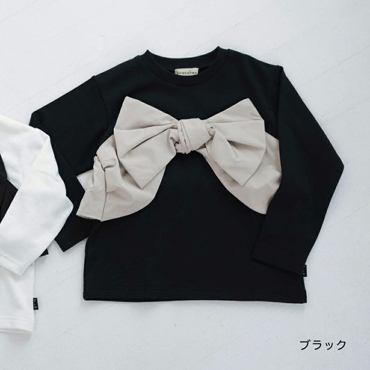 日本童裝 Branshes 【b.+A】金子綾 蝴蝶結上衣 90-150m 女童款 冬季 TOPS