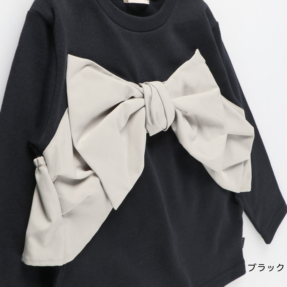 日本童裝 Branshes 【b.+A】金子綾 蝴蝶結上衣 90-150m 女童款 冬季 TOPS