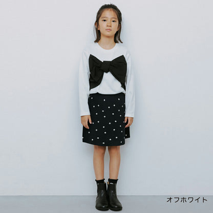 日本童裝 Branshes 【b.+A】金子綾 蝴蝶結上衣 90-150m 女童款 冬季 TOPS