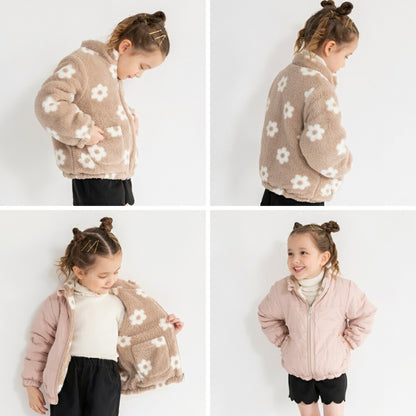 日本童裝 Branshes 雙面夾棉外套 90-150m 女童款 冬季 (適合寒冷天氣、溫度低天氣）OUTERWEAR