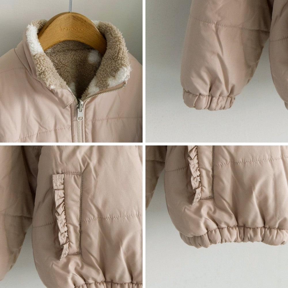 日本童裝 Branshes 雙面夾棉外套 90-150m 女童款 冬季 (適合寒冷天氣、溫度低天氣）OUTERWEAR