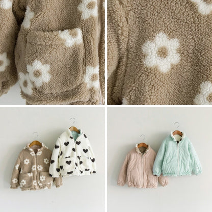 日本童裝 Branshes 雙面夾棉外套 90-150m 女童款 冬季 (適合寒冷天氣、溫度低天氣）OUTERWEAR