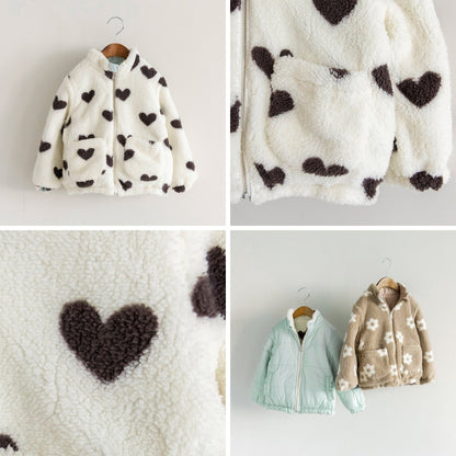 日本童裝 Branshes 雙面夾棉外套 90-150m 女童款 冬季 (適合寒冷天氣、溫度低天氣）OUTERWEAR