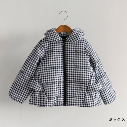 日本童裝 Branshes 荷葉邊夾棉外套 90-150m 女童款 冬季 (適合寒冷天氣、溫度低天氣）OUTERWEAR