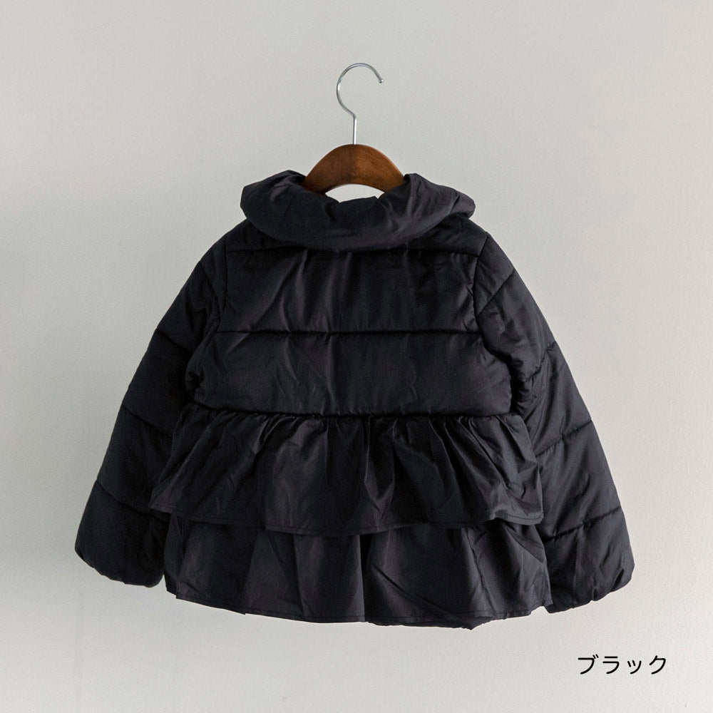 日本童裝 Branshes 荷葉邊夾棉外套 90-150m 女童款 冬季 (適合寒冷天氣、溫度低天氣）OUTERWEAR