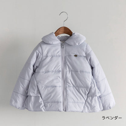 日本童裝 Branshes 荷葉邊夾棉外套 90-150m 女童款 冬季 (適合寒冷天氣、溫度低天氣）OUTERWEAR