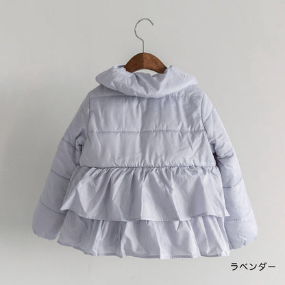 日本童裝 Branshes 荷葉邊夾棉外套 90-150m 女童款 冬季 (適合寒冷天氣、溫度低天氣）OUTERWEAR