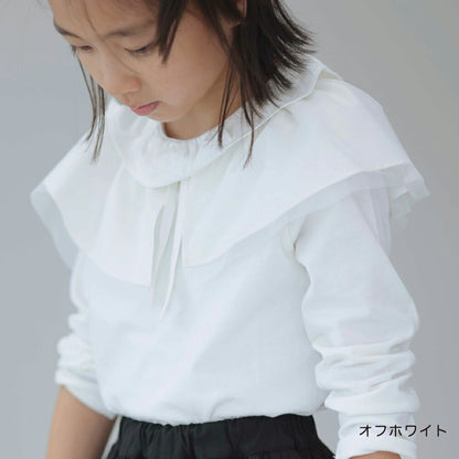 日本童裝 Branshes 【b.+A】金子綾 花邊領 M-L 女童款 冬季 TOPS