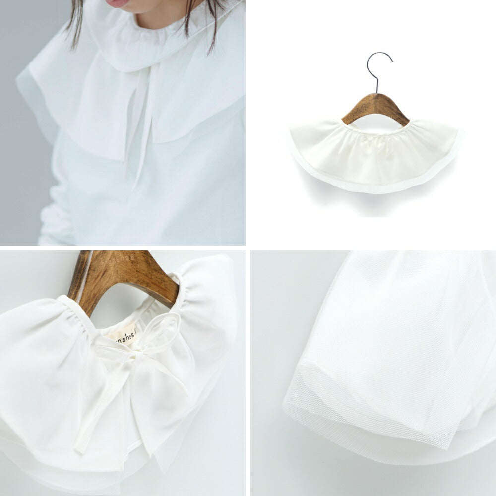 日本童裝 Branshes 【b.+A】金子綾 花邊領 M-L 女童款 冬季 TOPS