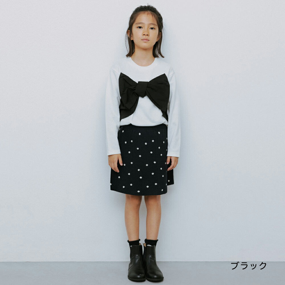 日本童裝 Branshes 【b.+A】金子綾 針織短裙 95-150m 女童款 冬季 SKIRTS