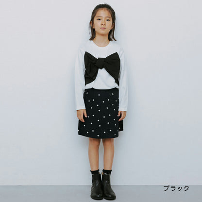 日本童裝 Branshes 【b.+A】金子綾 針織短裙 95-150m 女童款 冬季 SKIRTS