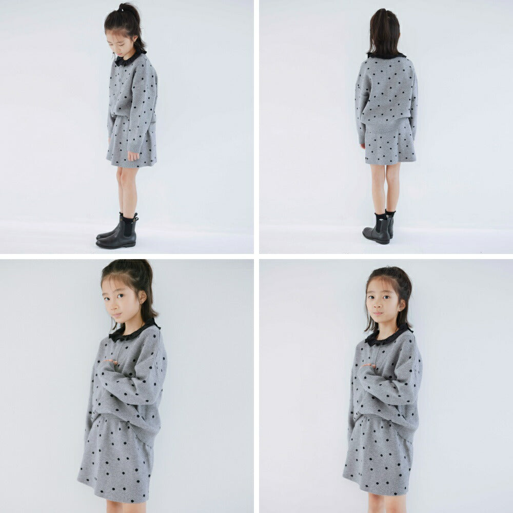 日本童裝 Branshes 【b.+A】金子綾 針織短裙 95-150m 女童款 冬季 SKIRTS