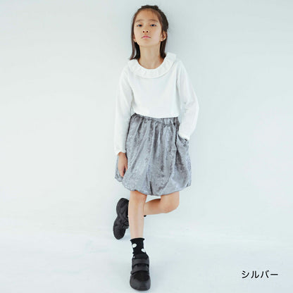 日本童裝 Branshes 【b.+A】金子綾 絲絨短裙 95-150m 女童款 冬季 SKIRTS