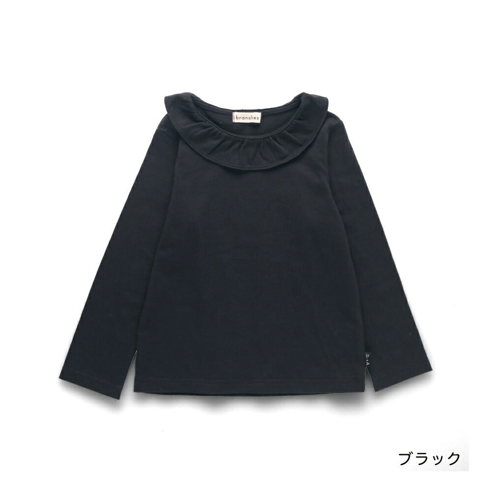 日本童裝 Branshes 【b.+A】金子綾 花邊領上衣 90-150m 女童款 冬季 TOPS