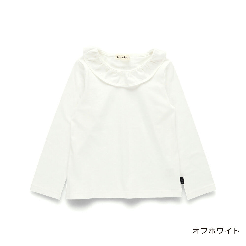 日本童裝 Branshes 【b.+A】金子綾 花邊領上衣 90-150m 女童款 冬季 TOPS