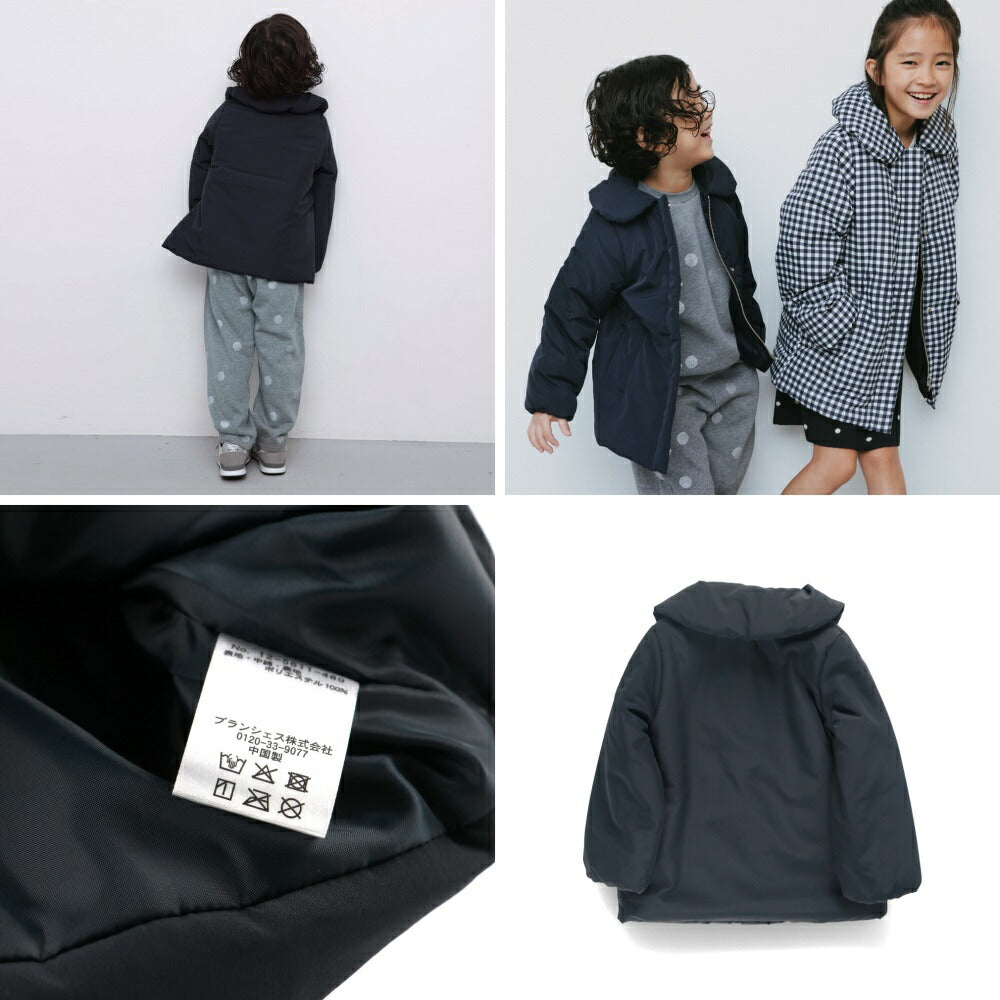 日本童裝 Branshes 【b.+A】金子綾 夾棉外套 90-150m 女童款 冬季 (適合香港平均溫度、寒冷天氣）OUTERWEAR