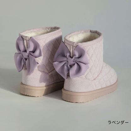 日本直送 Branshes 絎縫緞帶靴毛毛雪地鞋 15-19cm 鞋系列 其他品牌