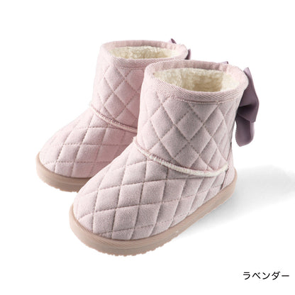 日本直送 Branshes 絎縫緞帶靴毛毛雪地鞋 15-19cm 鞋系列 其他品牌