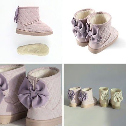 日本直送 Branshes 絎縫緞帶靴毛毛雪地鞋 15-19cm 鞋系列 其他品牌