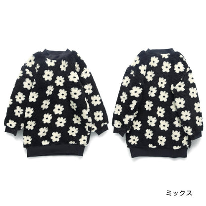 日本童裝 Branshes 毛毛衛衣裙 100-150cm 女童款 冬季 DRESSES