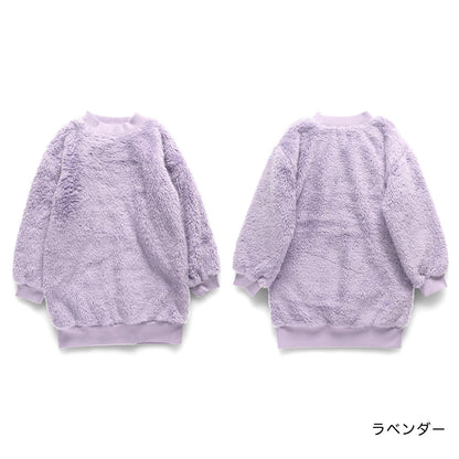 日本童裝 Branshes 毛毛衛衣裙 100-150cm 女童款 冬季 DRESSES