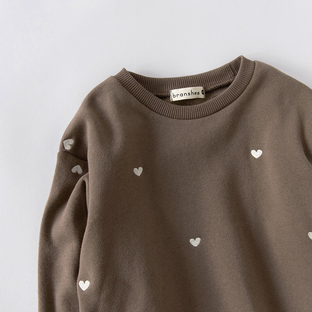 日本童裝 Branshes 抓毛衛衣  80-150cm 女童款 冬季 TOPS 聖誕紅/新年紅