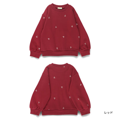 日本童裝 Branshes 抓毛衛衣  80-150cm 女童款 冬季 TOPS 聖誕紅/新年紅