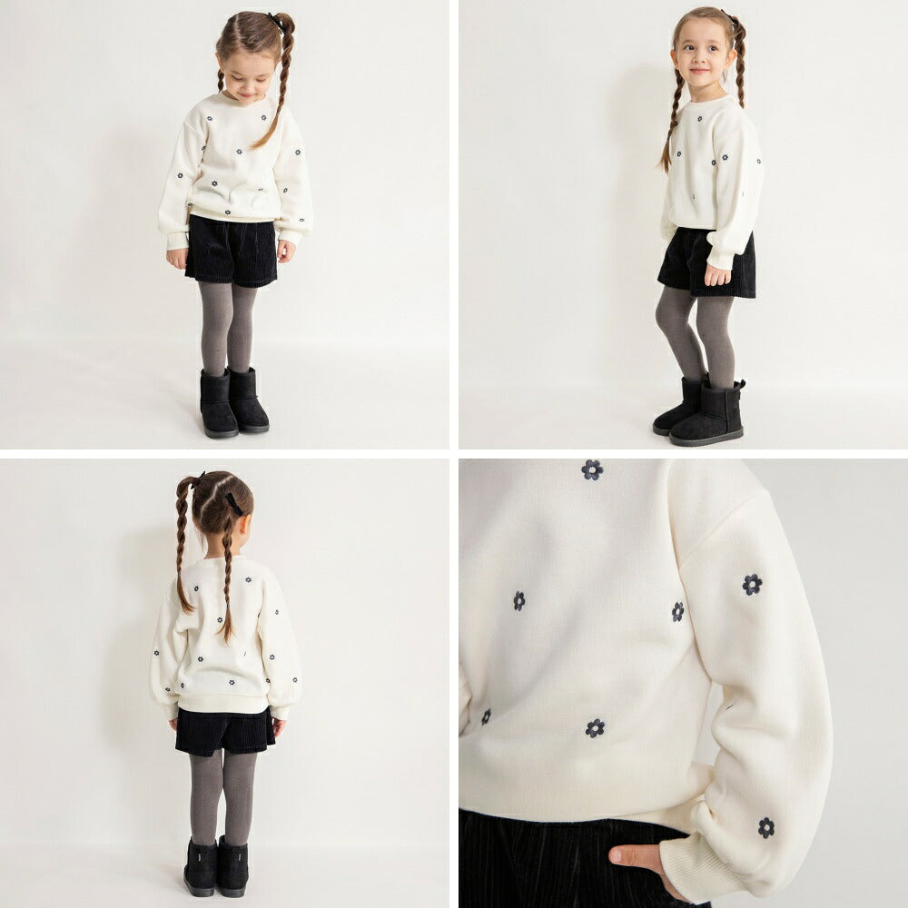 日本童裝 Branshes 抓毛衛衣  80-150cm 女童款 冬季 TOPS 聖誕紅/新年紅