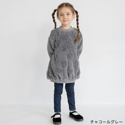 日本童裝 Branshes 毛毛連身裙 80-150cm 女童款 冬季 DRESSES