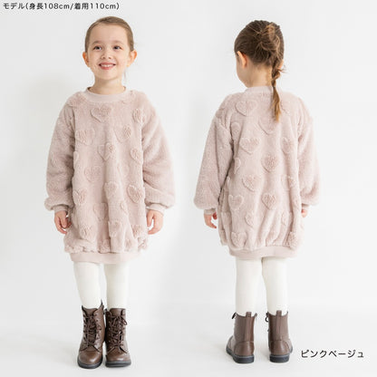 日本童裝 Branshes 毛毛連身裙 80-150cm 女童款 冬季 DRESSES