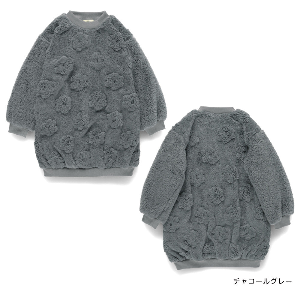 日本童裝 Branshes 毛毛連身裙 80-150cm 女童款 冬季 DRESSES