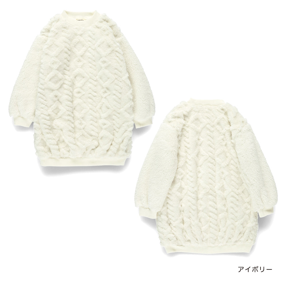 日本童裝 Branshes 毛毛連身裙 80-150cm 女童款 冬季 DRESSES