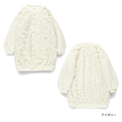 日本童裝 Branshes 毛毛連身裙 80-150cm 女童款 冬季 DRESSES