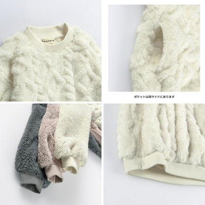 日本童裝 Branshes 毛毛連身裙 80-150cm 女童款 冬季 DRESSES