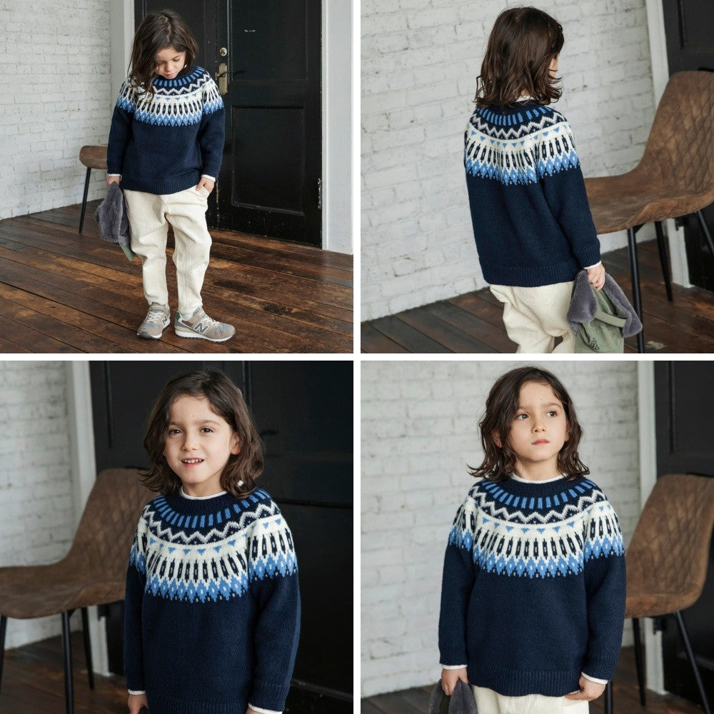 日本童裝 Branshes 針織毛衣 95-150cm 男童款 冬季 TOPS