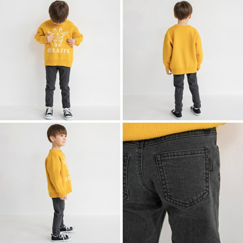 日本童裝 Branshes 抓毛牛仔長褲 90-150cm 男童款 冬季 PANTS