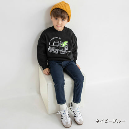 日本童裝 Branshes 抓毛牛仔長褲 90-150cm 男童款 冬季 PANTS