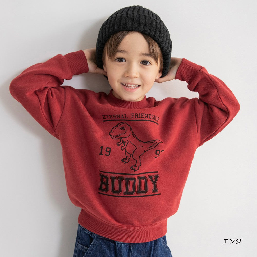 日本童裝 Branshes 抓毛衛衣 80-130cm 男童款 冬季 TOPS 聖誕紅/新年紅