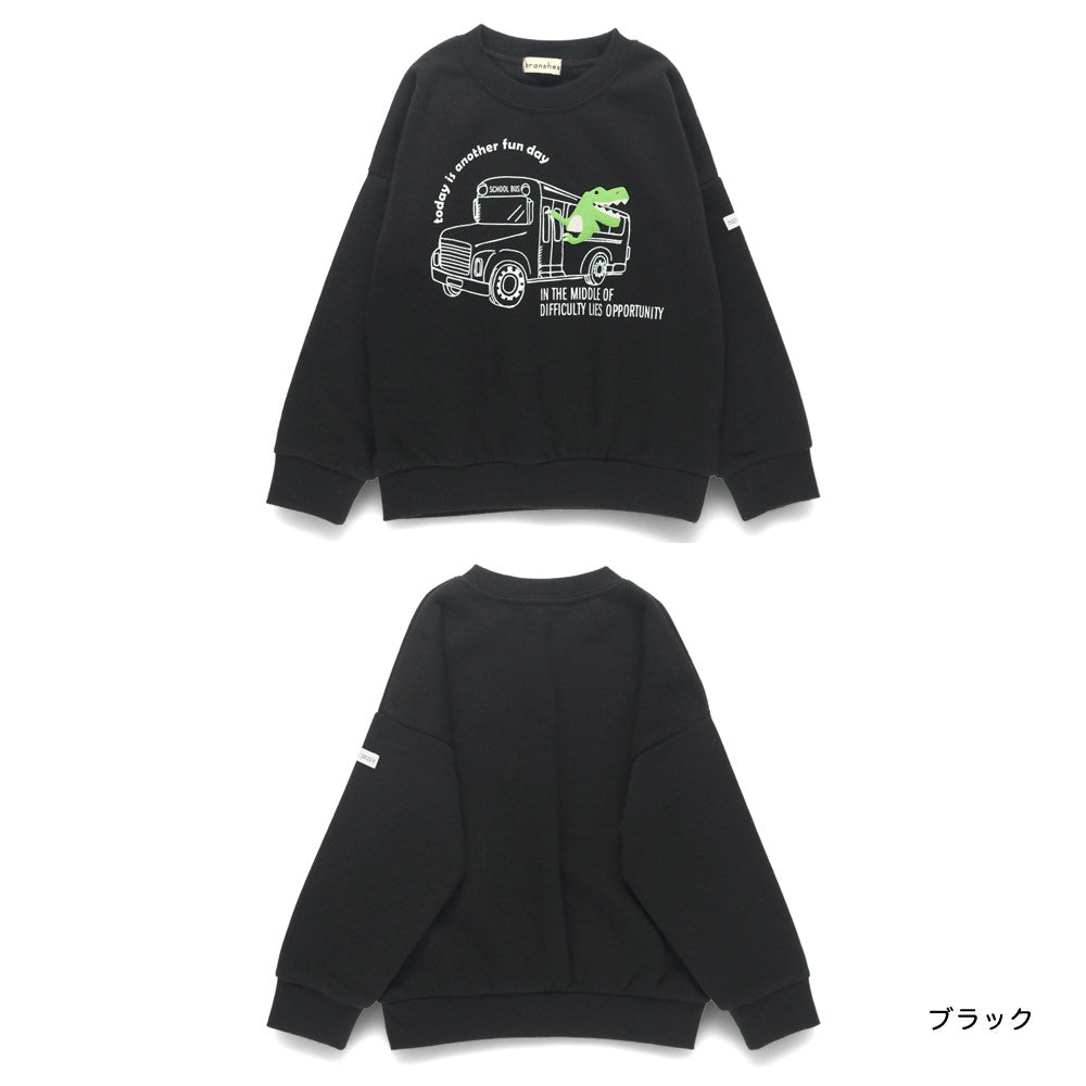 日本童裝 Branshes 抓毛衛衣 80-130cm 男童款 冬季 TOPS 聖誕紅/新年紅