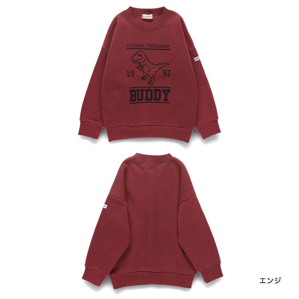 日本童裝 Branshes 抓毛衛衣 80-130cm 男童款 冬季 TOPS 聖誕紅/新年紅