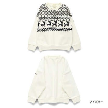 日本童裝 Branshes 抓毛衛衣 80-130cm 男童款 冬季 TOPS 聖誕紅/新年紅