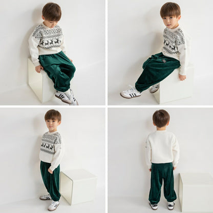 日本童裝 Branshes 抓毛衛衣 80-130cm 男童款 冬季 TOPS 聖誕紅/新年紅