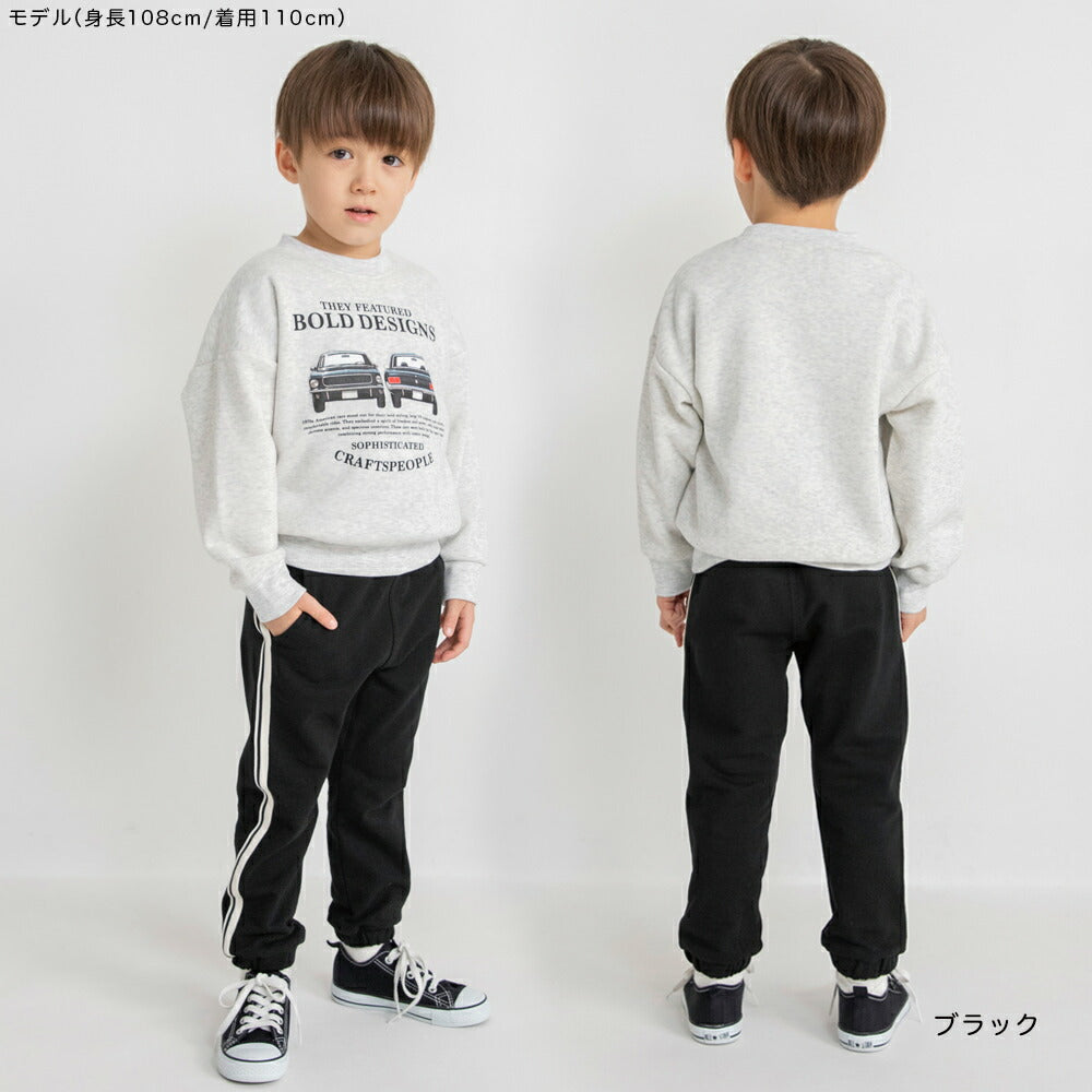 日本童裝 Branshes 抓毛側條紋牛仔褲 80-160cm 男童款 冬季 PANTS