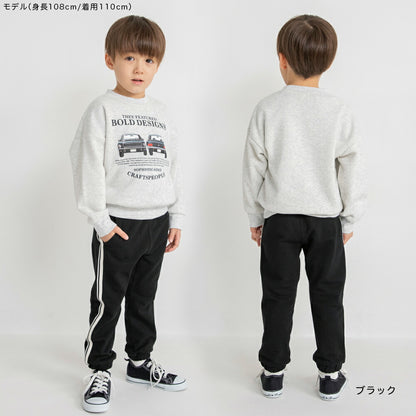 日本童裝 Branshes 抓毛側條紋牛仔褲 80-160cm 男童款 冬季 PANTS